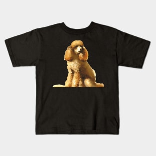 Poodle Watercolor - Gift For Dog Lovers. Cool dog design for pudel lovers. Features watercolor dog. Great dog artwork for Caniche lovers. Kids T-Shirt